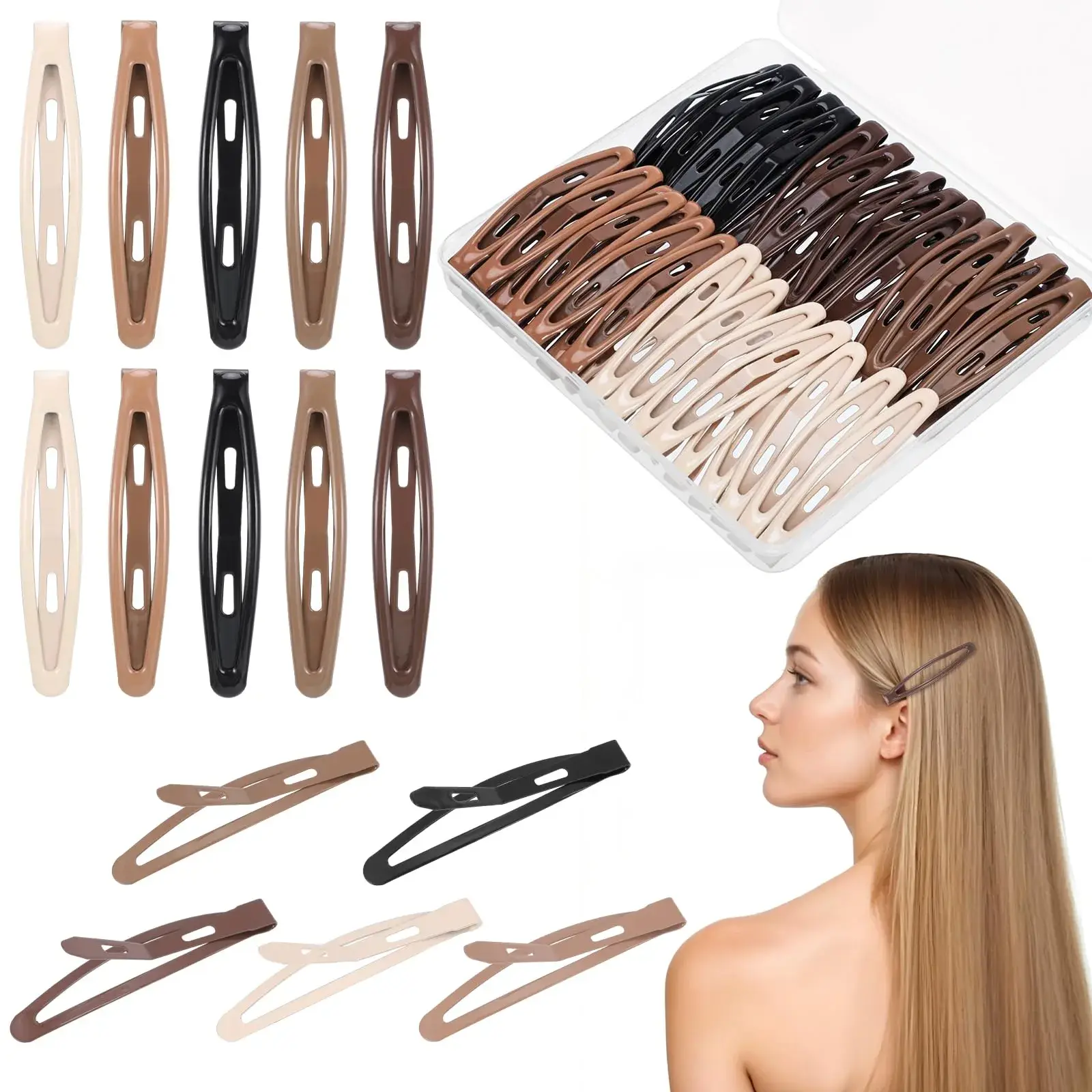 Cara Accessories Metal Barrette image 3