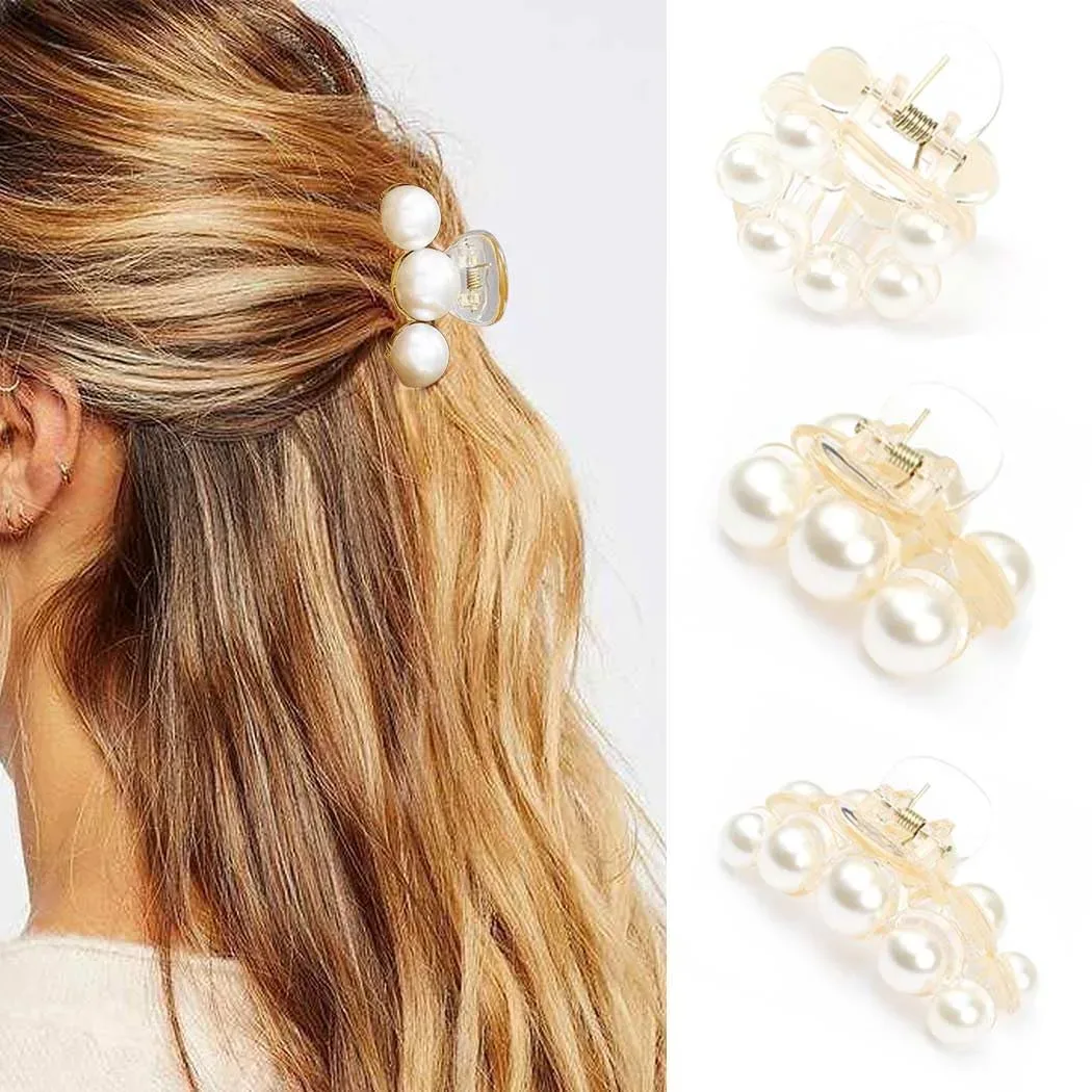 Cara Accessories Pearl Hair Clip