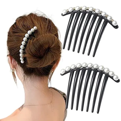 Cara Accessories Pearl Hair Clip image 2