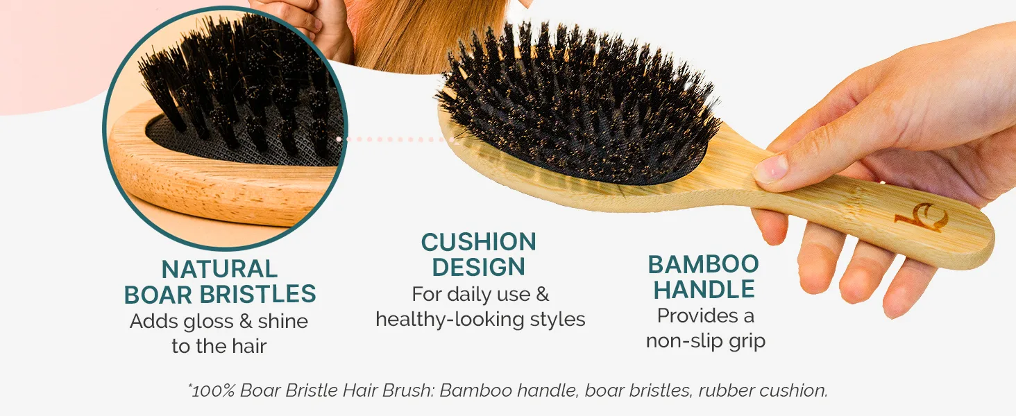 Kitsch Boar Bristle Hair Brush image 3